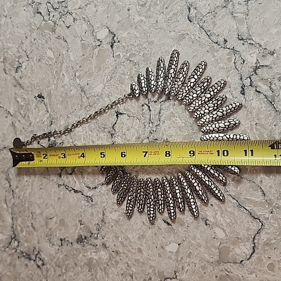 Silver Boho Statement Necklace - Picture 12 of 16